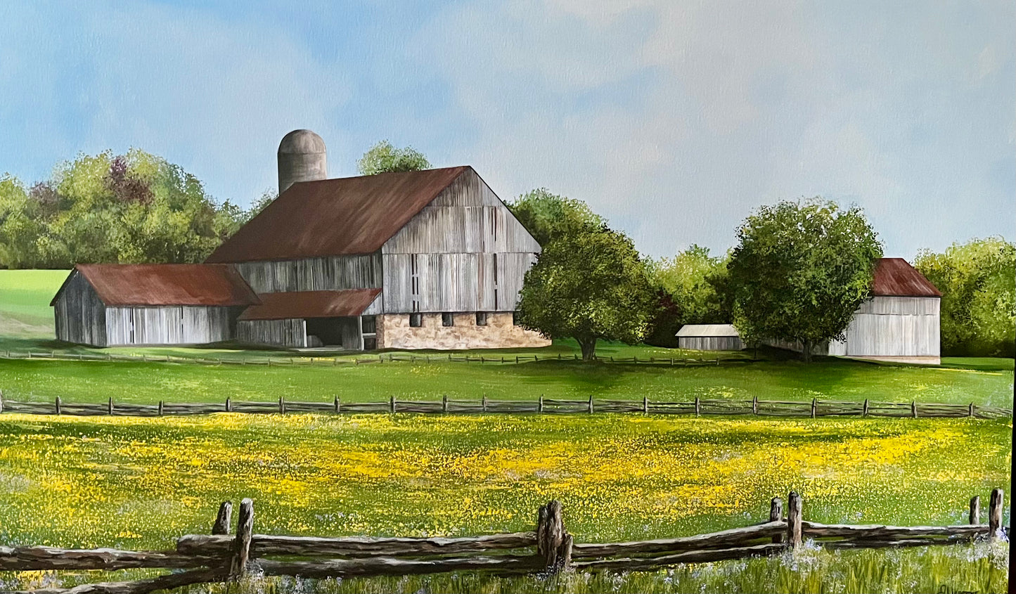 Summer Fields in Grey County 36x60”