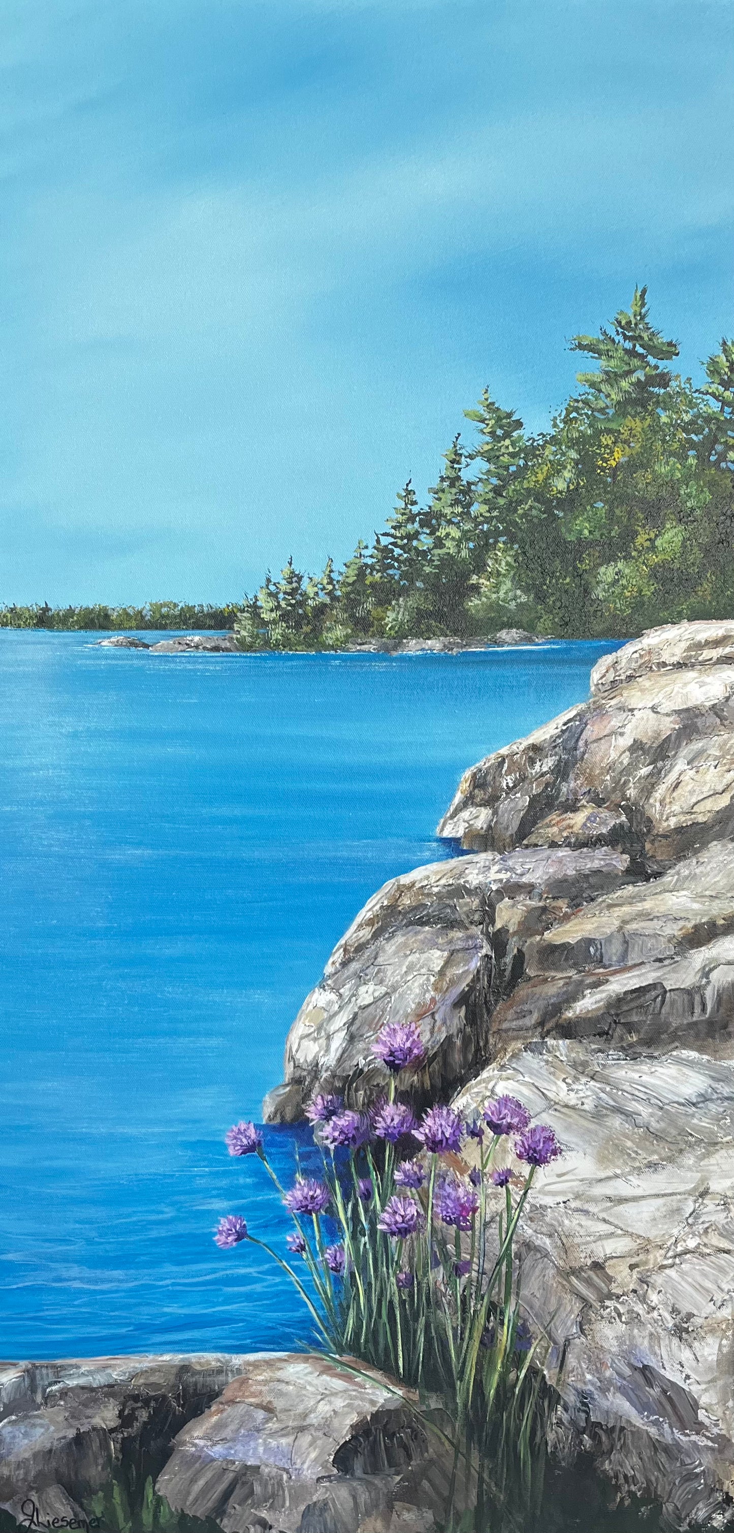 Water’s Edge Blooms 18x36”