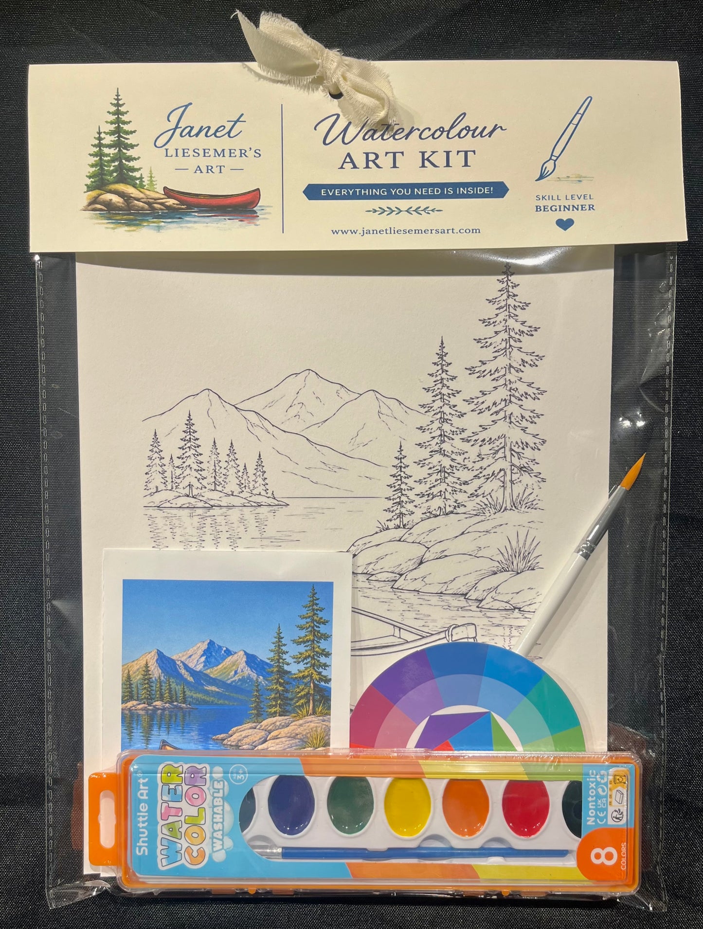 Watercolour Painting Kit - Red Canoe