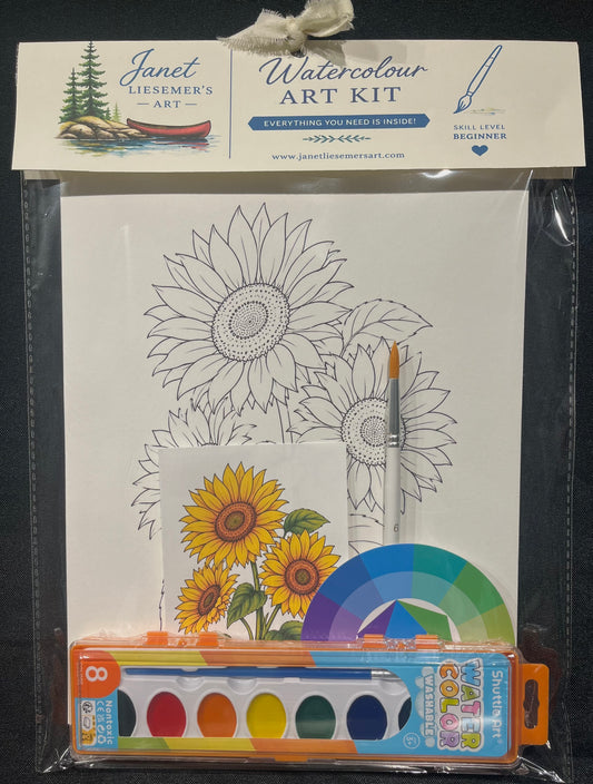 Watercolour Paint Kit - Sunflowers