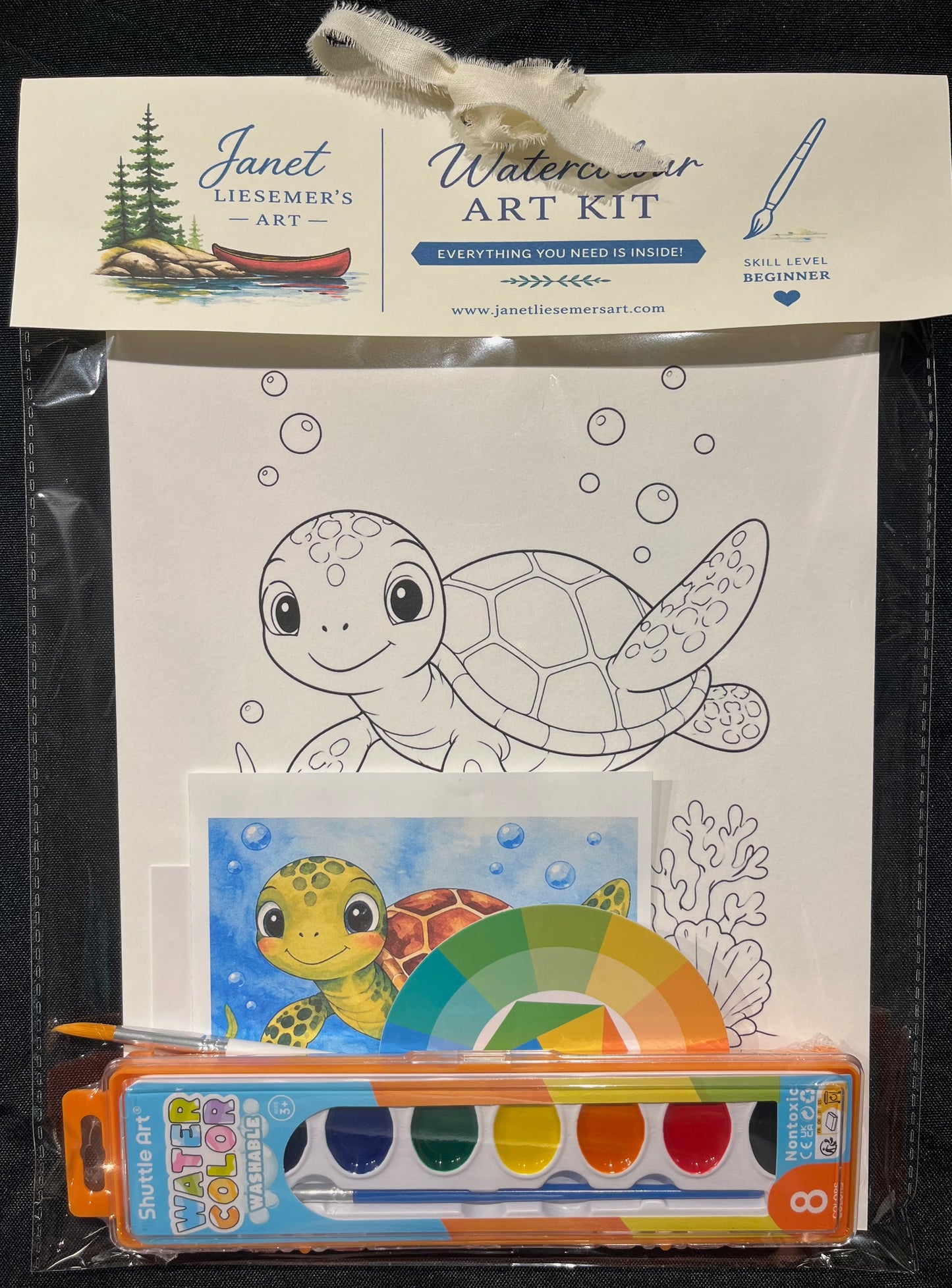 Watercolour Art Kit - Turtle