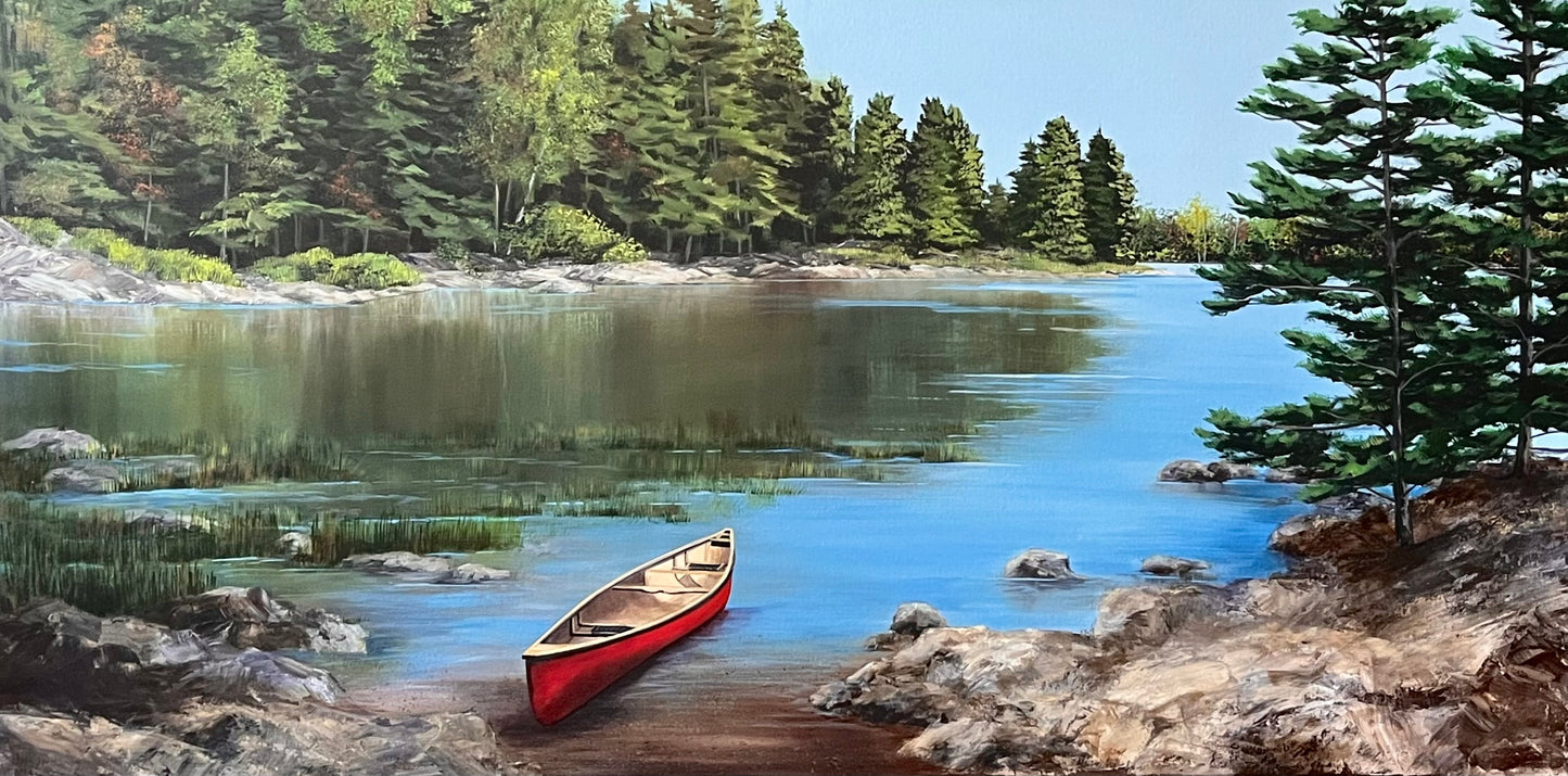 Summer's Gentle Pause 30x60". SOLD