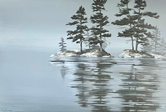 Reflections of Grey 24x36